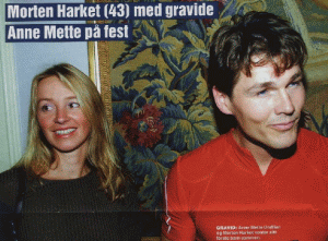 I bladet Se og Hør (den norske udgave) er Anne-Mette gravid. 